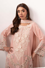 3 Piece Embroidered Dobby Lawn Suit