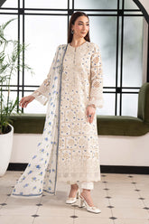 3 Piece Embroidered Lawn Suit - Elegance Redefined