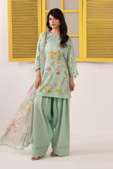 3 Piece Embroidered Lawn Suit