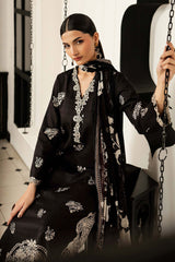 3 Piece Embroidered Dobby Lawn Suit