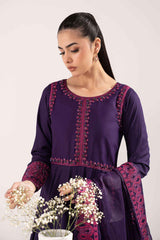 3 Piece Embroidered Linen Suit