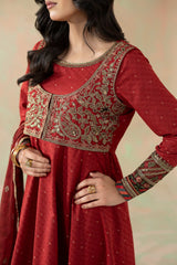 3 Piece Embroidered Filament Viscose Suit