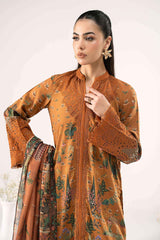 3 Piece Embroidered Linen Suit