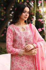 3 Piece Embroidered Lawn Suit