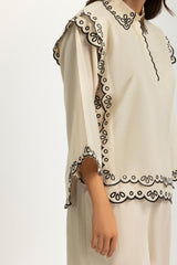 Dobby Embroidered Co-Ord Set