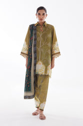 Stitched Linen Muzlin Suit