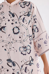 Stitched Satin Shirt + Culotte