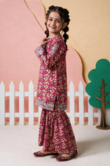 Embroidered Kurta Trouser - 2690