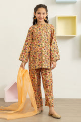 Embroidered Kurta Dupatta Trouser - 3460