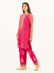 2 Piece Organza Suit-Embroidered (Pret)