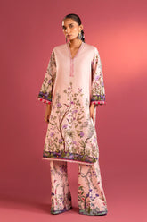 Stitched Printed Lawn Shirt+ Culotte