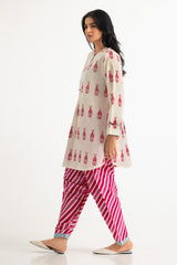 Jacquard Dyed Shirt And Cambric Trouser