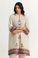 Jacquard Shirt And Dyed Trouser