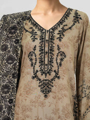 3 Piece Linen Sui- Embroidered (Pret)
