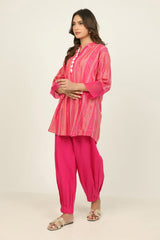 Leno Kara Dyed Shirt And Cambric Trouser