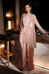 3 Piece Embroidered Chiffon Suit - Asian Style House