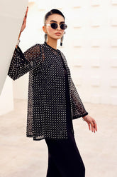 3 Piece Embroidered Organza Suit