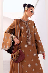 3 Piece Embroidered Tissue Staple Suit