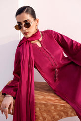 3 Piece Embroidered Tassel Silk Suit - Asian Style House