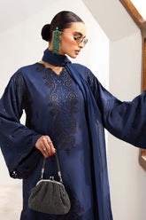 3 Piece Embroidered Raw Silk Suit - Asian Style House