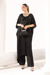 3 Piece Embroidered Satin Silk Suit