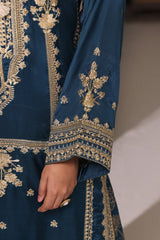 Rawsilk Embroidered Shirt And Trouser