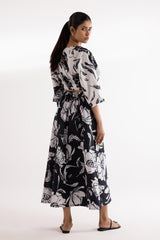 Stitched Printed Shirt + Skirt