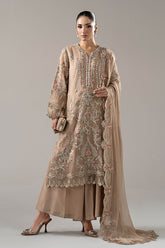 3 Piece Embroidered Chiffon Suit - Asian Style House