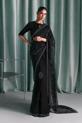 Embellished Chiffon Saree - Asian Style House