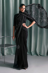 Embellished Chiffon Saree