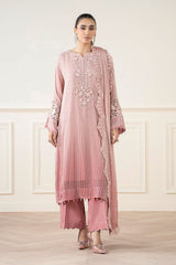 3 Piece Embroidered Chiffon Suit