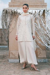 3 Piece Embroidered Net Suit