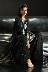 3 Piece Embroidered Charmeuse Suit