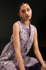3 Piece Embroidered Organza Suit