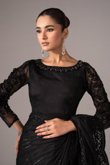 Embroidered Net Saree