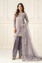 3 Piece Embroidered Raw Silk Suit - Asian Style House