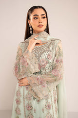 3 Piece Embroidered Chiffon Suit