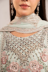 3 Piece Embroidered Chiffon Suit