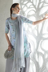 3 Piece Embroidered Chiffon Suit