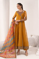 3 Piece Embroidered Organza Suit
