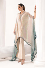 3 Piece Embroidered Chiffon Suit
