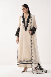 3 Piece Embroidered Chiffon Suit - Asian Style House