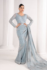 Embroidered Chiffon Saree - Asian Style House