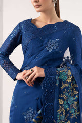 Embroidered Chiffon Saree