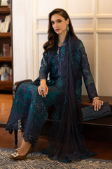 3 Piece Embroidered Chiffon Suit