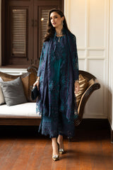 3 Piece Embroidered Chiffon Suit