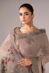 Embroidered Chiffon Saree
