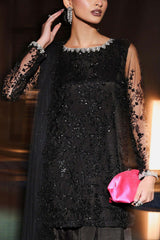 3 Piece Embroidered Net Suit