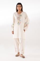 Stitched Embroidered Lawn Shirt + Shalwar