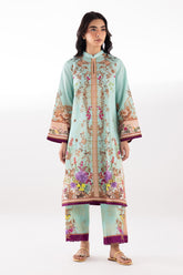 Stitched Printed Lawn Shirt + Culotte